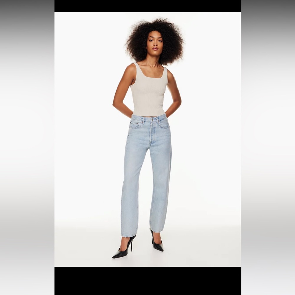 Agolde Light Blue Straight Leg Jeans